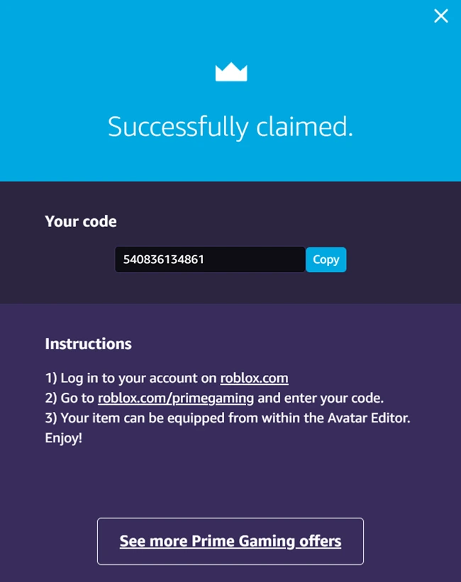 Claim Twitch Prime Loot Instructions - Code
