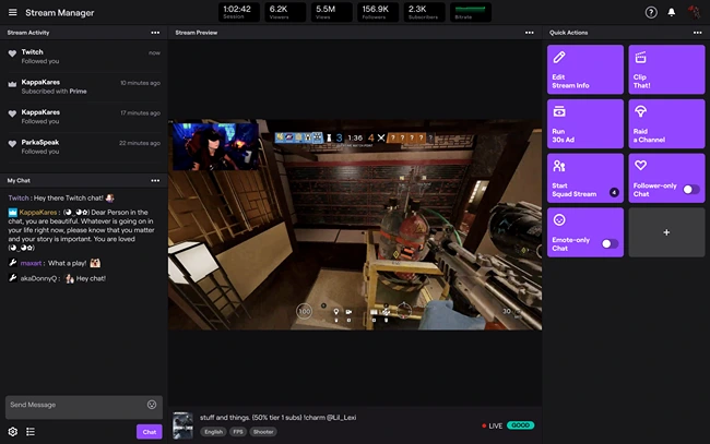 Step 1: Access Twitch Stream Manager 